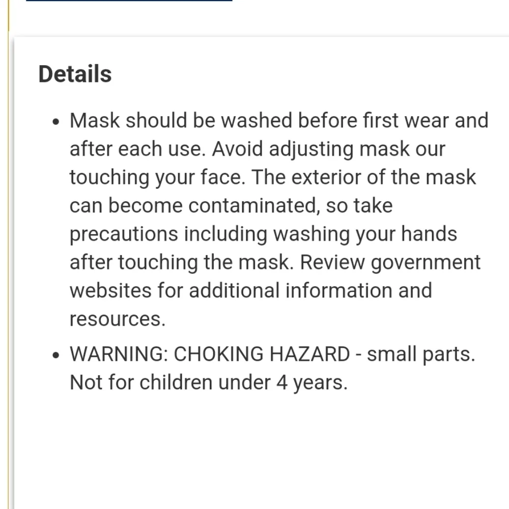 Gap 3 pack washable reusable face masks